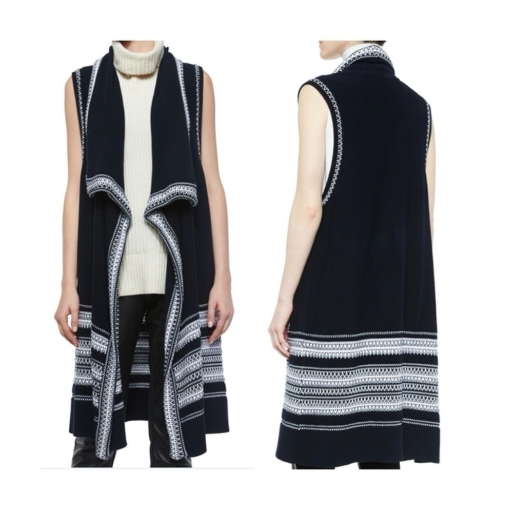 Vince sleeveless open cardigan size Small